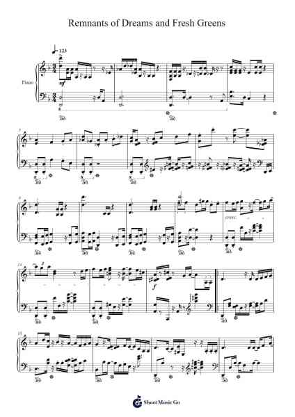 Remnants of Dreams and Fresh Greens Sheet Music by Hirokazu Ando-Arr.Annnat Keclair