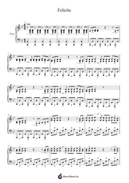 Felicita Sheet Music by Al Bano-Arr.Tybey