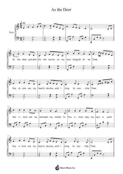 As the Deer Sheet Music by Martin J. Nystrom-Arr.Carjudd Woolfdon