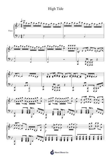 High Tide Sheet Music by Moona Hoshinova-Arr.Cocroft Blairkins