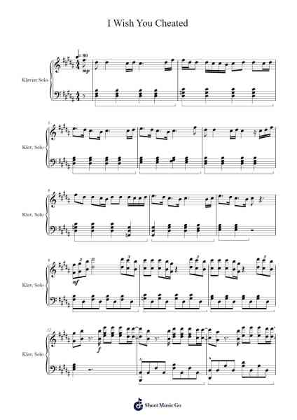 I Wish You Cheated Sheet Music by Alexander Stewart-Arr.Huttbins