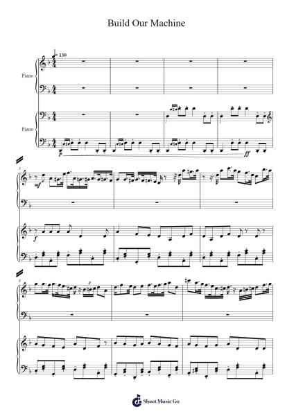 Build Our Machine Sheet Music by William Alexander Ryan-Arr.Yuledawn