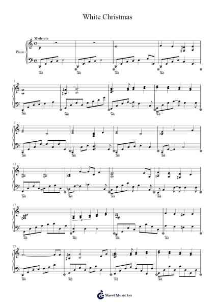 White Christmas Sheet Music by Irving Berlin-Arr.Oisenwoolf