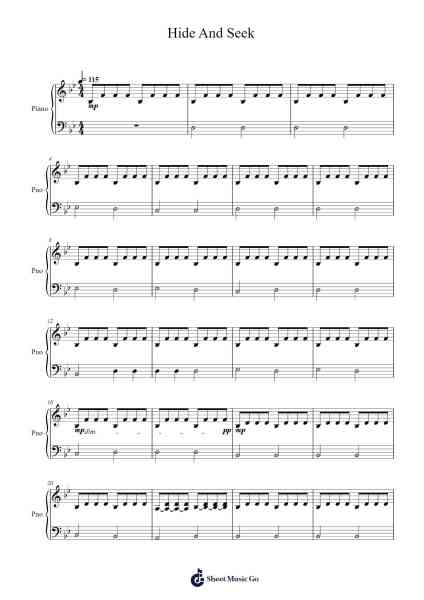 Hide And Seek Sheet Music by Olivier Derivière-Arr.Joanreade Annlus