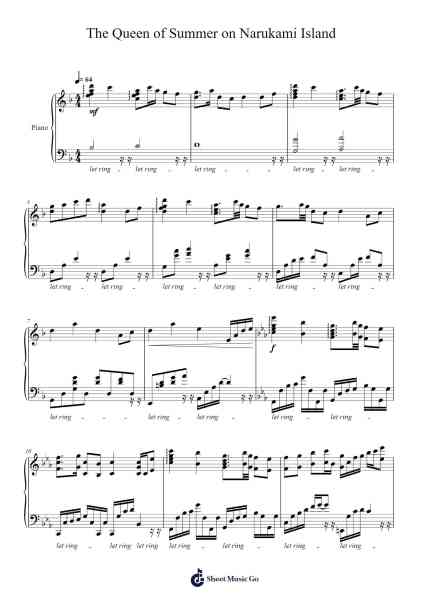 The Queen of Summer on Narukami Island Sheet Music by sagitafaris-Arr.Oryet Zosoll