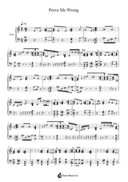Prove Me Wrong Sheet Music by Tyler Joseph-Arr.Ukuk Behill
