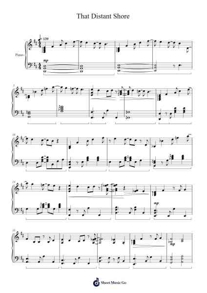 That Distant Shore Sheet Music by Rebecca Sugar-Arr.Oisenwoolf