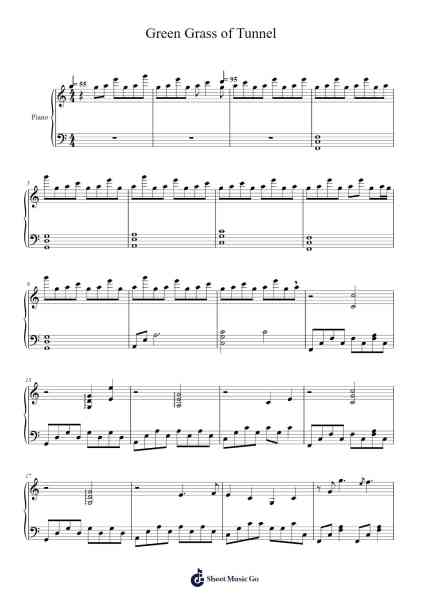 Green Grass of Tunnel Sheet Music by múm-Arr.Mccan