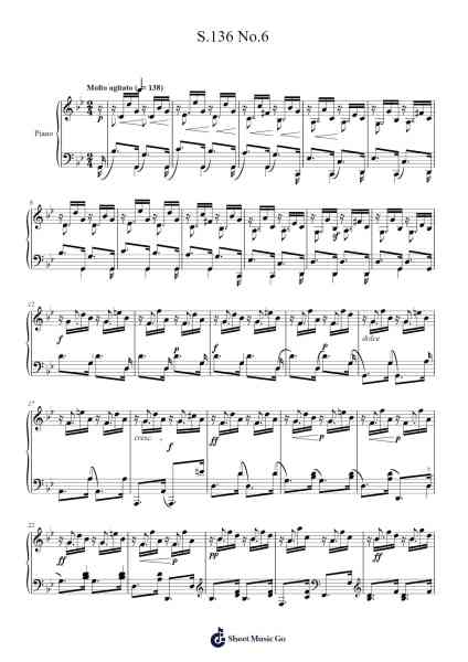 Années de pèlerinage II, S.161 - Italy: No. 6 Sonetto 123 del Petrarca Sheet Music by Franz Liszt-Arr.Padmos Gibleign