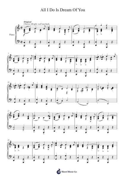 All I Do Is Dream Of You Sheet Music by Lee Sims-Arr.Pehall