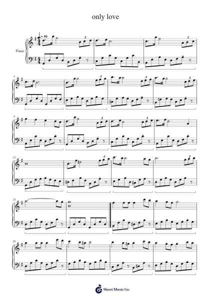 only love Sheet Music by Vladimir Cosma-Arr.Bosphia Wisell