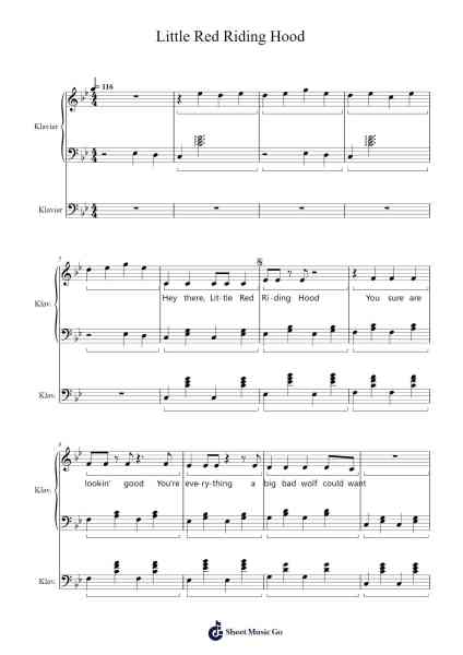Little Red Riding Hood Sheet Music by Amanda Seyfried-Arr.Wildmy
