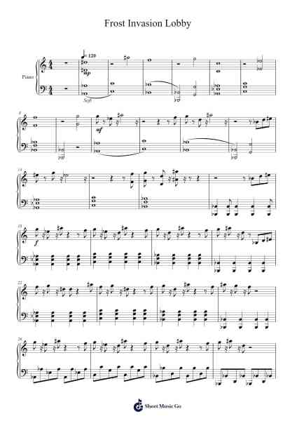 Frost Invasion Lobby Sheet Music by Phoqus-Arr.Hulthan