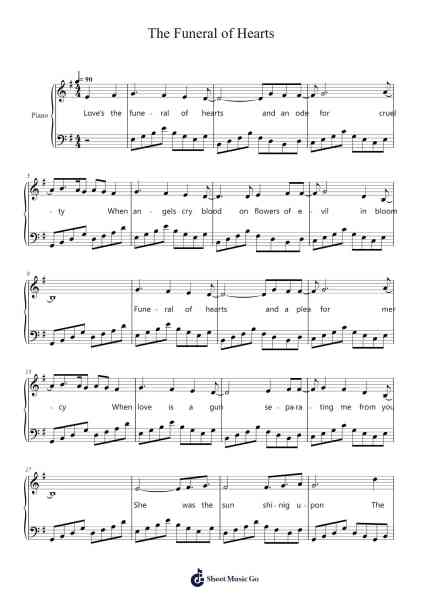 The Funeral of Hearts Sheet Music by HIM-Arr.Lopeare