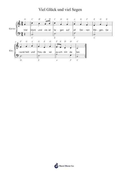 Viel Glück und viel Segen Sheet Music by Werner Gneist-Arr.Pennlyle Ferpkins