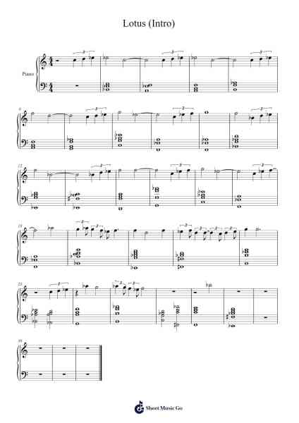 Lotus (Intro) Sheet Music by Jhené Aiko-Arr.Rares