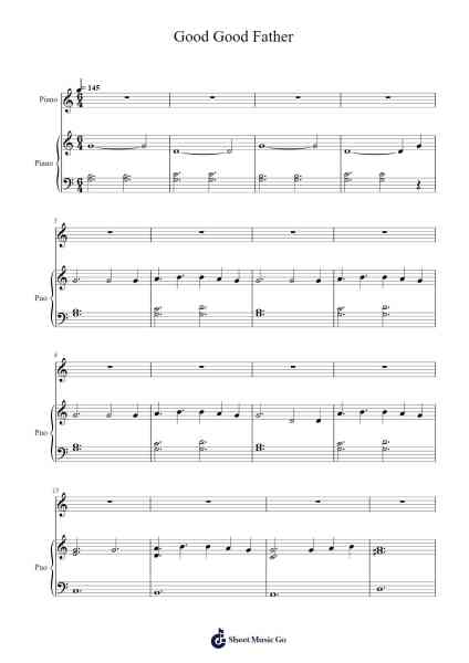 Good Good Father Sheet Music by Tony Brown/Pat Barrett-Arr.Kyletus Stanchloe