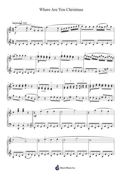 Where Are You Christmas Sheet Music by Faith Hill-Arr.Eltave