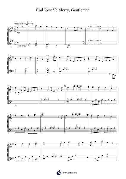 God Rest Ye Merry, Gentlemen Notenblatt von David Lanz-Arr.Blithefrey
