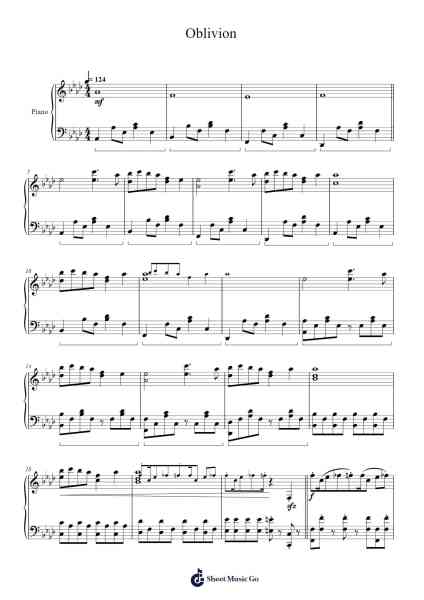 Oblivion Sheet Music by TheFatRat-Arr.Janecher Duh