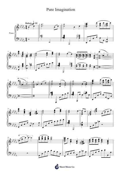 Pure Imagination Sheet Music by Bill Charlap-Arr.Agsean