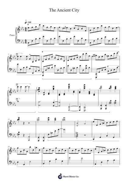 The Ancient City (Lost City of Amdapor) Sheet Music by Masayoshi Soken-Arr.Maugvia Browninglogg