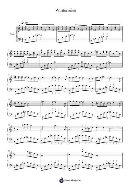 Winterreise Sheet Music by Wham!-Arr.Hodggrote Yvescole