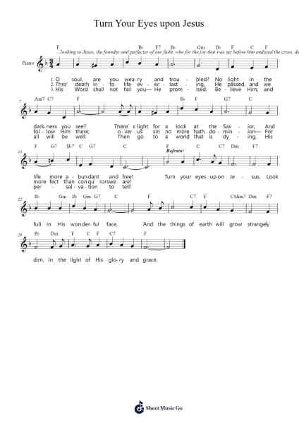 Turn Your Eyes upon Jesus Sheet Music by -Arr.Leighborn