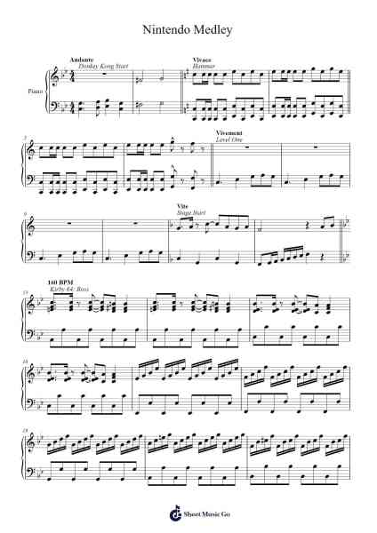 Nintendo Medley Sheet Music by undefined-Arr.Louieby