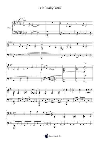 Is It Really You? Sheet Music by Sleep Token-Arr.Harjo