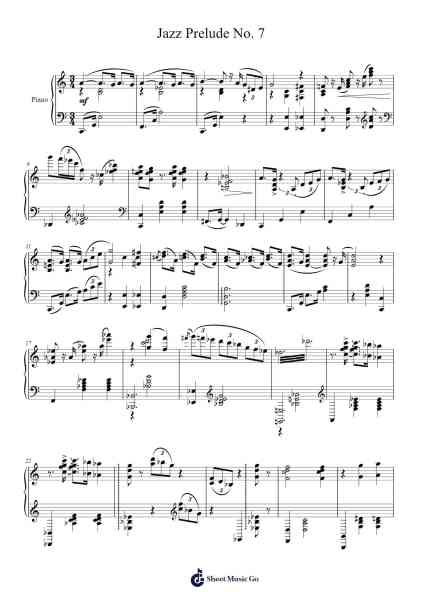 Jazz Prelude No. 7 Sheet Music by Valery Ibragimovich Saparov-Arr.Motbrow
