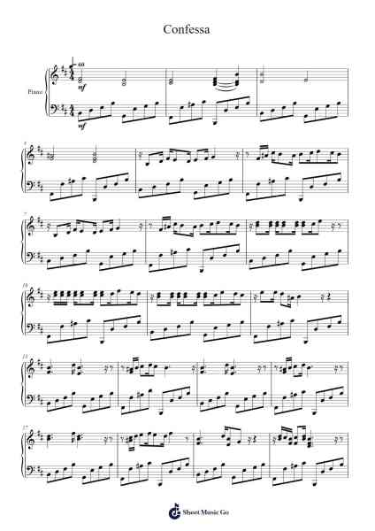 Confessa Sheet Music by Adriano Celentano-Arr.Ivescan Nelral