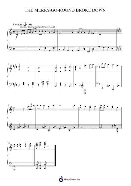 The Merry-Go-Round Broke Down Sheet Music by Cliff Friend/Dave Franklin-Arr.Stilling