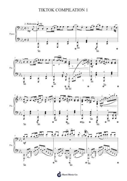 TIKTOK COMPILATION 1 Sheet Music by Esther Marotta-Arr.Beerberg