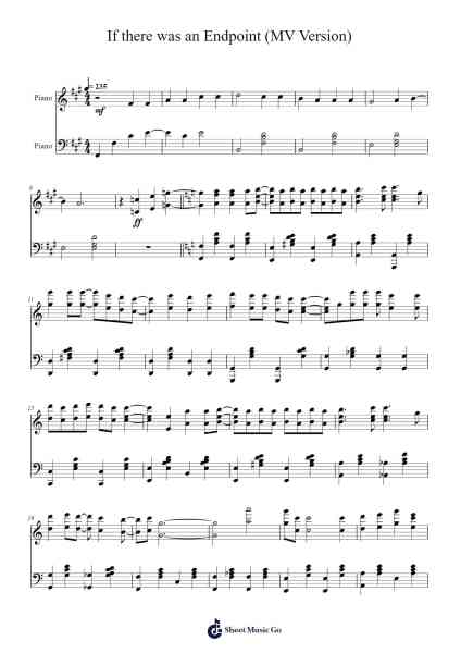 If there was an Endpoint (MV Version) Sheet Music by Clod55-Arr.Temlouie Ramsjo