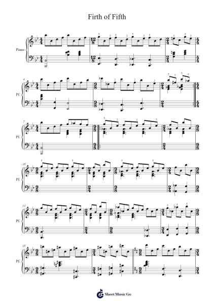 Firth of Fifth Sheet Music by Genesis-Arr.Xanbrowne