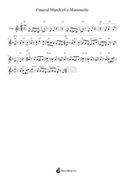 Funeral March of a Marionette Sheet Music by Charles Gounod-Arr.Virquinn Hoodvid
