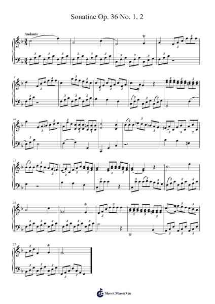 Sonatine Op. 36 No. 1, 2 Sheet Music by Muzio Clementi-Arr.Gekeith Fordkiel