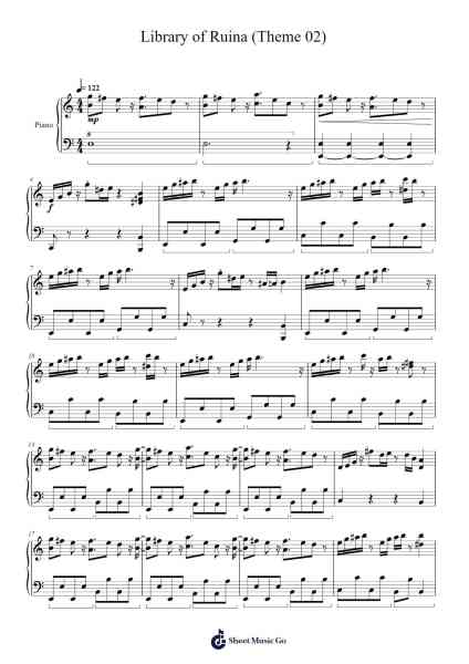 Library of Ruina (Theme 02) Easy Ver. Sheet Music by StudioEIM-Arr.Leolop Faypys