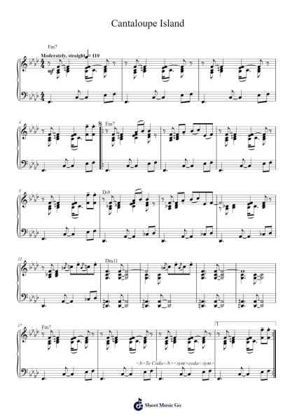 Cantaloupe Island Sheet Music by Herbie Hancock-Arr.Stilhan Dalter