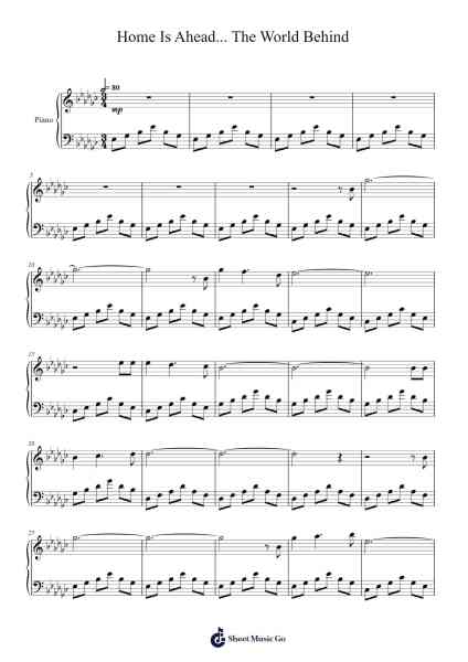 Home Is Ahead... The World Behind Sheet Music by Matthew L. Fisher-Arr.Aslan Wordford