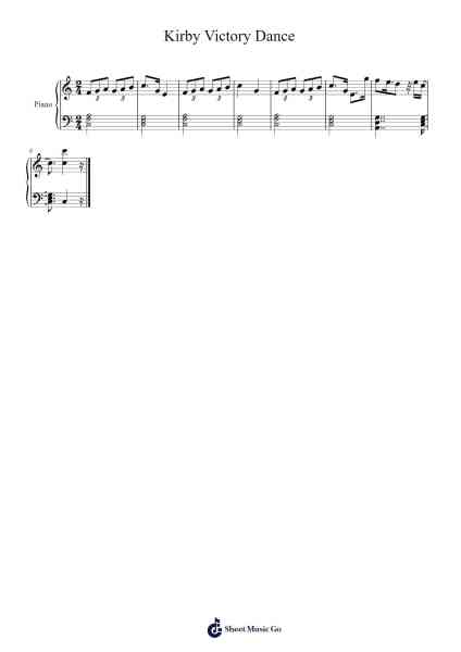Kirby Victory Dance Sheet Music by undefined-Arr.Puldair