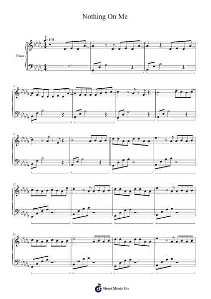 Nothing On Me Sheet Music by Helou Tosweet-Arr.Lautus Phichad
