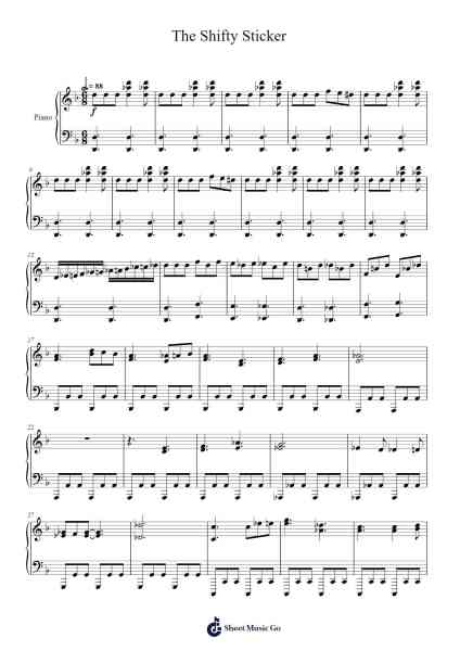 The Shifty Sticker Sheet Music by Misc Computer Games-Arr.Fesey Elroyrian
