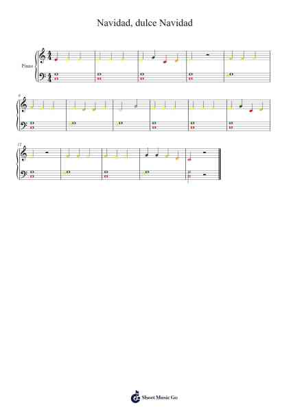 Navidad, dulce Navidad Sheet Music by joakinkruz1-Arr.Osger