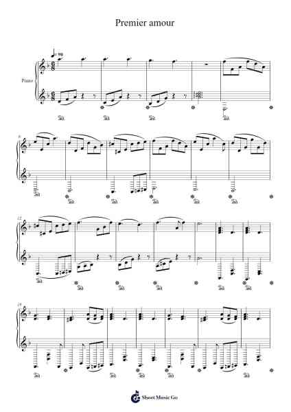 Premier amour Sheet Music by Nour Khan-Arr.Vefrank Graseph