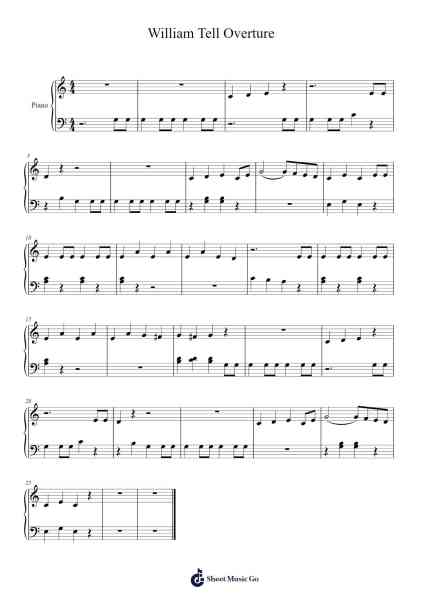 William Tell Overture Notenblatt von undefined-Arr.Keliot Hicksner
