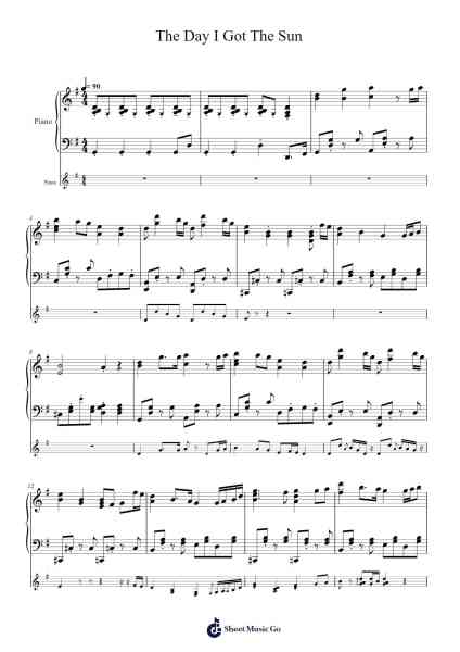 The Day I Got The Sun Sheet Music by Takagi Masakatsu-Arr.Yvettenat Iveshall