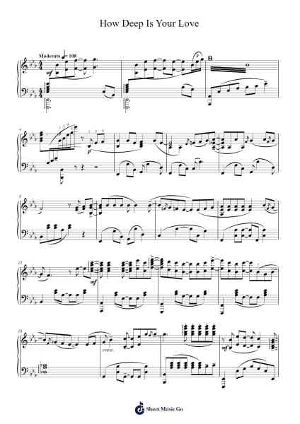 How Deep Is Your Love Sheet Music by Bee Gees-Arr.Lencher Jameswyatt