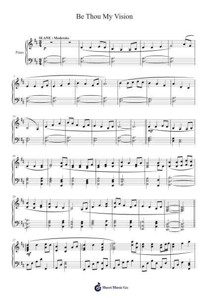 Be Thou My Vision / Lord of All Hopefulness Sheet Music by Misc tunes-Arr.Bushdiah Kenthood
